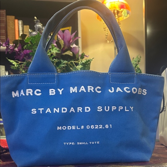 Marc by Marc Jacobs Blue Canvas Tote - Picture 1 of 7
